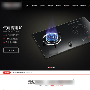 锦州网站建设瀚*电子电器有限公司展示型案例作品